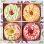 4 X Big Donut Natural Bath Bombs Gi