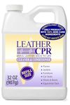 Leather CPR 32oz Bottle - Irritant-Free Leather Cleaner & Conditioner for Your Home – Works Wonders on Furniture, Jackets, Shoes, Auto & More.