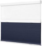 Boolegon Day Night Cellular Shades Cordless Blackout/Light Filtering 2 Shades in 1 Honeycomb Blinds Top Down Bottom Up Custom Cut to Size Cellular Blinds for Windows, Custom Size, Dark Blue