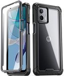 Poetic Guardian Case Designed for Motorola Moto G 5G 2023 [Not for 2022 Version], [20FT Mil-Grade Drop Tested], Full-Body Hybrid Shockproof Bumper Cover with Built-in Screen Protector, Black