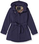 Jessica Simpson Women's Belted Softshell Anorak Jacket, Navy, L