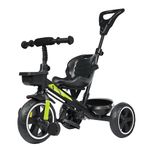 Luusa® TFT-RX500 Tricycle/Baby Tricycle with Parental Control, Cushion seat and seat Belt for 12 Months to 48 Months Boys/Girls/Kids. Carrying Capacity Upto 30kgs(Black-Edition)