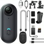 JETO 1080P HD Mini Body Camera, 128GB, Dual Touch Screens, 154° Wide Angle, Waterproof Case, Magnetic Pendant & Back Clip, App Remote Live Stream, Portable Wearable Action Cam for Travel