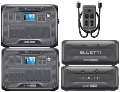 BLUETTI Solar Generator 2 AC500 & 2 B300K Expansion Batteries, 5529.6Wh w/ 6 5000W AC Outlets (10KW Surge), LiFePO4 Battery Backup for Home Use, Blackout, RV