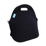 Lunch Tote, OFEILY Lunch boxes Lunch bags with Fine Neoprene Material Waterproof Picnic Lunch Bag Mom Bag (Black)