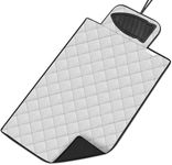 Magnetic Ironing Mat - Change Any Flat Surface into an Ironing Board. Features a Silicone Slip Resistant Iron Rest to Safely Place Your Hot Iron. Easy to Take Along When Traveling. (19.5 x 28 Inches)