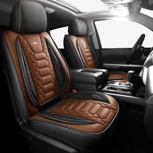 FREESOO Custom Leather for Toyota Tundra Seat Covers 2007-2013 Crewmax Cab