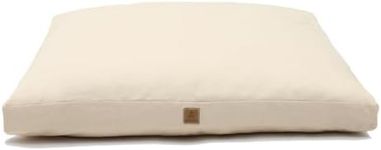 Meditation Mat -36"×28"×3" Floor Mat Yoga Meditation Pad Zabuton Meditation Cushion for Kneeling and Sitting Large Floor Pillow Zafu Bench Complement Removable Washable Natural Cotton Cover (White)