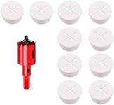 DuDuZui 10PCS Desk Grommet, 25mm Desk Cable Grommet Desk Cable Hole Covers Organize Office and Home Table Cable (White,25mm)