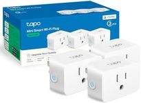 TP-Link Tapo Matter Supported Smart Plug Mini, Compact Design, 15A/1800W Max, Super Easy Setup, Works with Apple Home, Alexa & Google Home, UL Certified, 2.4G Wi-Fi Only, White, Tapo P125M(3-Pack)