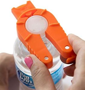 BRENIUM Multifunctional Rheumatoid Arthritis Bottle and Can Opener, Plastic Water Bottle, Twist-Off, Pull Tab Soup, for Weak Hands, Seniors, Elderly Bottle Gripper, Ergonomic Lid Seal Remover