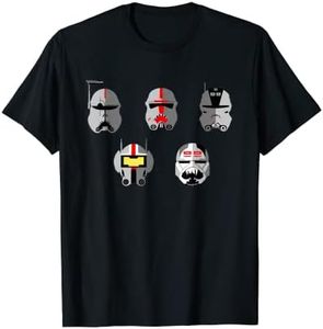 Star Wars The Bad Batch Clone Force 99 Helmets T-Shirt