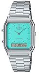 Casio Unisex's Analogue-Digital Quartz Watch with Stainless Steel Strap AQ-230A-2A2MQYES