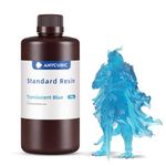 ANYCUBIC 3D Printer Resin 1KG, 405nm SLA UV-Curing Resin, High Precision & Rapid Photopolymer for LCD/DLP/SLA 3D Printing(Translucent Blue, 1kg)