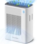 Trucozie Air Purifier for Home Large Room Bedroom Up to 1937 Ft² in 1 Hr With Double-sided Air Inlet, Air Quality and Light Sensors, HEPA Sleep Mode for Allergies, Dust, Smoke, Pet Hair, White