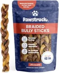 Pawstruck Natural 12” Braided Bully