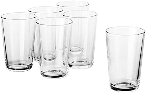 IKEA 365 Clear Glass 6 Pack 5" 10 oz 702.783.58, 6 Count (Pack of 1)