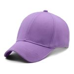 X-LENT Solid Sports Caps,Caps for Men & Women, Adjustable Pack of (1) (Purple) | Baseball Caps Mens Hat Solid Casual Baseball Cap For Men Women