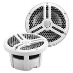 Skar Audio SK8M 8" 2-Way Marine Full Range 500 Watt Coaxial Speakers, Pair (White)