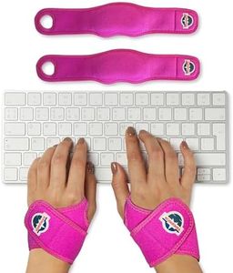 Wrist Rest Pads-Ergonomic Mouse and Keyboard Support-Tension and Carpal Tunnel Pain, Adjustable Fit with Padded Comfort.