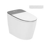 DeerValley Advanced Smart Toilet with LED Display, Foam Shield, Ambient Light & ADA Height | All-in-One Bidet with Foot Flush, Warm Water, Dryer & Soft-Close Seat