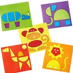 Imagimake Wildlife Themed 5 Animals Activity Puzzle Kit for 3 Years and Above, Multicolour, Baby