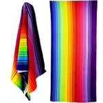 Rainbow Towel For Bath Beaches