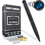 SIRGAWAIN 1080P Body Camera Pen [Upgraded 2024] – Body Cam with HD Video or Picture Taking, SD Card Storage, and Manual Control for Privacy Compliance (Pen Cam)