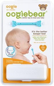 oogiebear - Nose and Ear Gadget. Safe, Easy Nasal Booger and Ear Wax Remover for Newborns, Infants and Toddlers. Dual Earwax and Snot Remover - with CASE - Aspirator Alternative