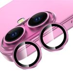 Lensarmor® Pink 16 Camera Lens Protector / 16 Plus Camera Lens Protector - 9H Hardness, Premium 16 Lens Protector, Doesn't Affect Flash Shots - Camera Protector 16