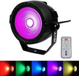 Stage Wash Light JLPOW Super Bright COB Par Can Lights with DMX and Remote Control Smooth RGB Color Mixing DJ Up lighting Best for Wedding/Birthdays/Christmas Party Show Dance Gigs Bar Club Church