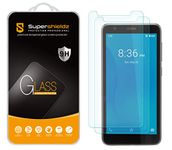 (2 Pack) Supershieldz for ZTE Quest 5 Tempered Glass Screen Protector, Anti Scratch, Bubble Free