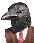 Creepy Party Halloween Mask Black Crow Masks Novelty Halloween Costume Party Animal Bird Face Crow Head Mask