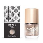 MoYou-London Premium Stamping Nail Polish, 9ml - Rosie Sparkles