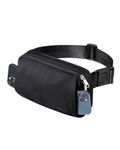 WATERFLY Crossbody Belt Fanny Pack: Sports Walking Waist Bag Runner Belt Bum Bag Hip Fannie Pack Phanny Fannypack Woman Man for Hiking Jogging Running