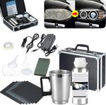 Car Headlight Restoration Kit with 200ml Liquid, Atomizing Cup Headlight Vapor Renovation Tool, Auto Headlight Lens Scratch Polish Repair Kit for Repair of Yellowed, Haze, Oxidized Headlights