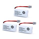 OXWINOU BT-1021 BT-1016 BT-1008 BT-1025 Handset Cordless Telephone Battery BBTG0847001 BBTG0798001 Compatible with for Uniden BT1021 BT1008 BT1016 BT1025 Empire CPH-515B Phone (Pack of 3)