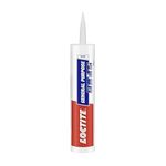 Loctite General Purpose GP silicone sealant, Indoor and outdoor use, Waterproofing for floor, walls, roof, silicone adhesive, tiles grout, bathroom, kitchen use, White, 260ml