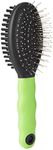 Ferplast Combination brush for cats GRO 5798, Delicate rounded tips, Soft bristles, Ideal for short, medium and long-haired animals, 19,5 x 5,5 x h 5,5 cm