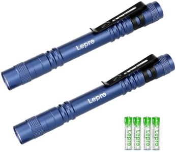 Lepro LED Pen Flashlights, Lightweight, Mini, Waterproof Pocket Flashlight with Clip, 2 Pack Small Flashlights for Inspection, Work, Emergency