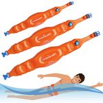 Swim Belt for Kids and Adults, Set of 3 Swimming Training Aid Buoyancy Waist Belts to Make You Swim Easier and Easier, Inflatable Swim Belts for Pool Swimming or Training