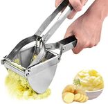 Potato Ricer, Heavy Duty Potato Ricer and Masher, Stainless Steel Potato Masher Press for Smooth Creamy Mashed Potato, Fruits, Vegetables, Squeezer Baby Food Strainer