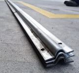 Sliding Gate Components: Track, Stop, Guide & Double Bearing Wheel (1m Bolt-on Track)