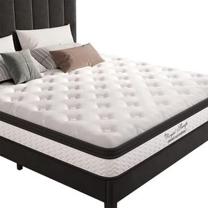 Royal Sleep Double Mattress 21cm Memory Foam Bonnell Spring - Medium Firm & Premium Comfort for Pressure Relief - Hypoallergenic Medium Firmness Feel Double Size Bed Mattress
