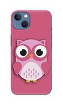 PRINTFIDAA Pink Cute owl Back Cover Case for Apple iPhone 13, A2633, A2482, A2631, A2634, A2635 Back Cover -(W5) GOD1007