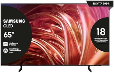 Samsung OLED TV 65" QE65S85DAEXZT, OLED HDR, Upscaling AI 4K, Processore NQ4 AI Gen2, Design Contour, DVBT-2, Q-Symphony & Dolby Atmos, Gaming Hub, Graphite Black, 2024