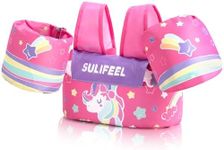 SULIFEEL Kids Swim Vest Toddler Floaties for 22-66 Pounds Girls and Boys, with Arm Water Wings for Children 2-6 Years Old