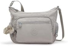 Kipling Women's Gabbie Small Crossbody, Lightweight Everyday Purse, Casual Shoulder Bag, Grey Gris, Small