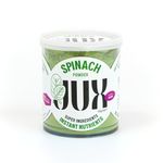 JUX Freeze-Dried Spinach | 100% Natural & Nutrient-Rich | Rehydrates Instantly for Smoothies, Sauces, Stews, and Soups | Long Shelf Life | Equals 1kg Fresh Spinach | No Additives, Vegan (40g)