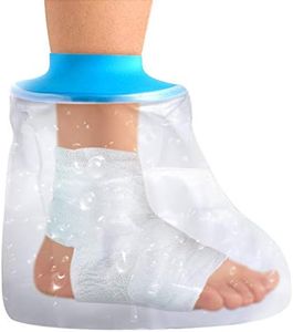 Waterproof Foot Cast Wound Cover Protector for Shower Bath, Watertight Cast Bag Covers for Broken Surgery Foot, Wound and Burns Reusable